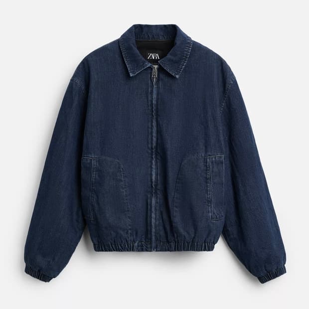 자라 퀼팅 데님 점퍼 L