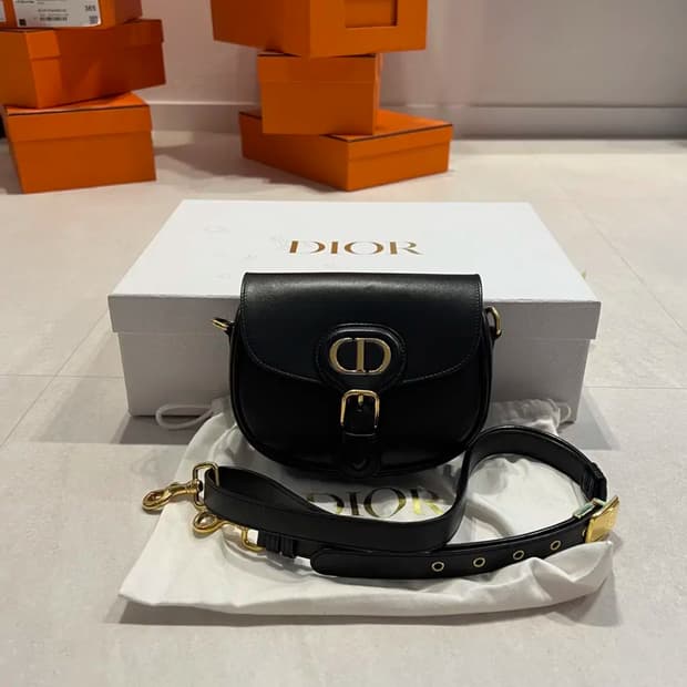 디올 바비백 스몰 블랙 