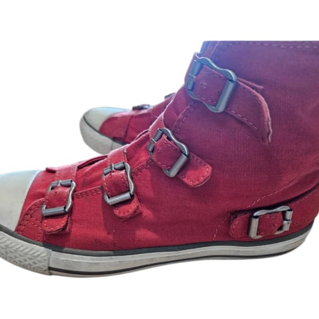 37) Ash 하이탑 레드 스니커즈