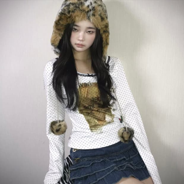 Dot Lace Nostalgia Top