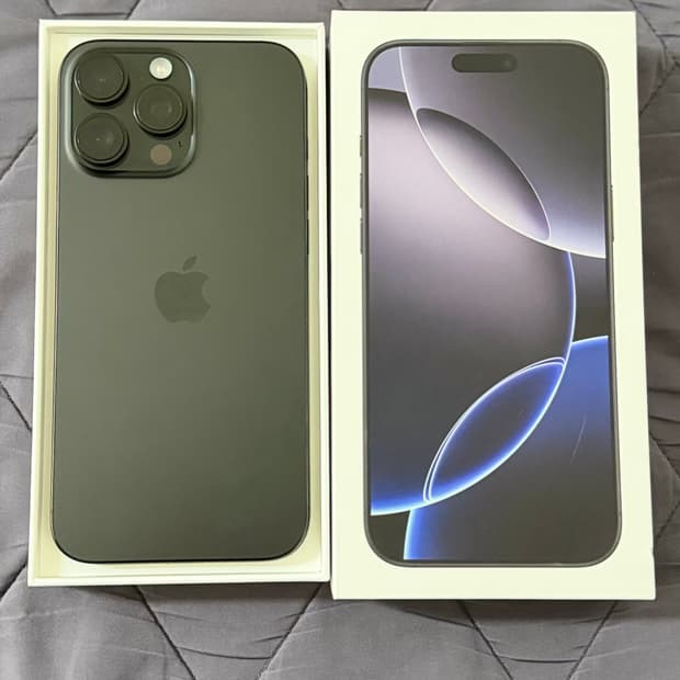 아이폰16프로맥스 블랙 SSS급 에어팟 증정