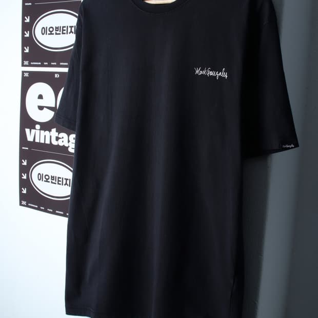 (L-XL) 마크곤잘레스 반팔 티셔츠 에이징 블랙 올드스쿨-H32418