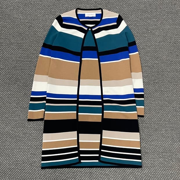 캘빈클라인 스트라이프 가디건 v0010