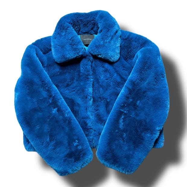 배드블러드 블루 퍼자켓