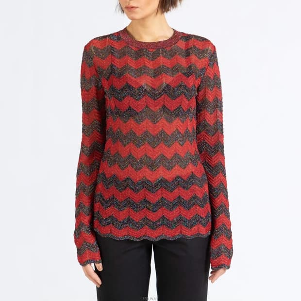 M MISSONI 미쏘니 패턴 메탈릭 니트