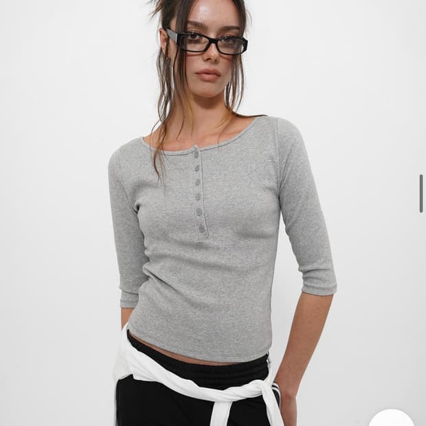 블랙업 텐션 스텐다드 헨리넥 7부티 