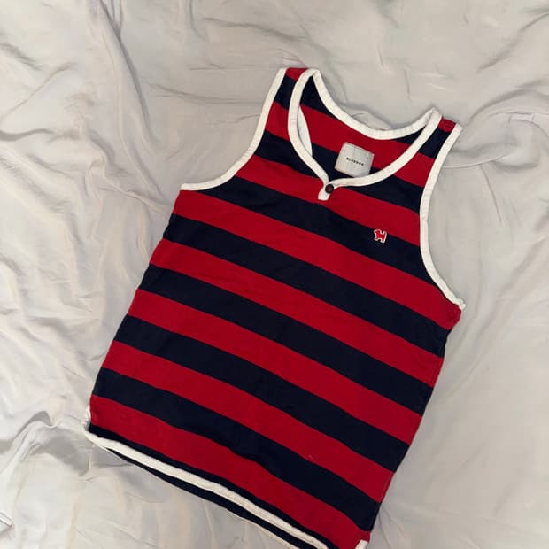 Vintage striped sleeveless shirt