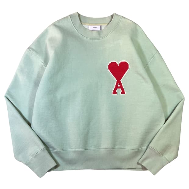 AMI 아미 인타르시아 하트와펜 맨투맨