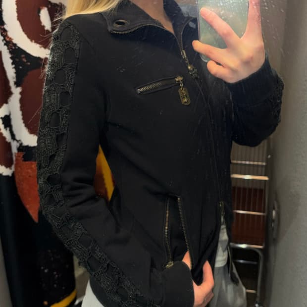 고딕펑크 딱붙핏 투웨이 집업