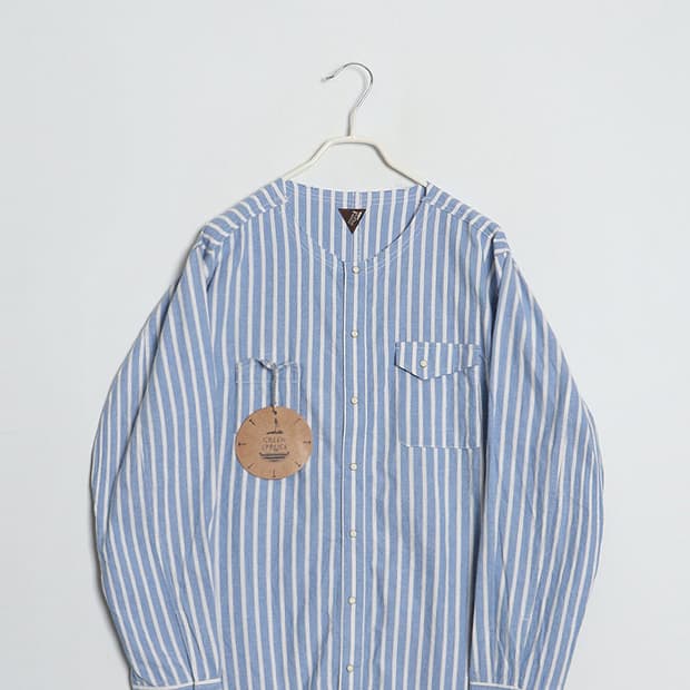 GREEN SPRUCE Crewneck Stripe Shirts  