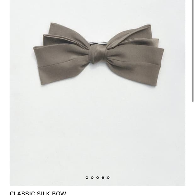 소피부하이 클래식 실크 리본 헤어핀 sophie buhai