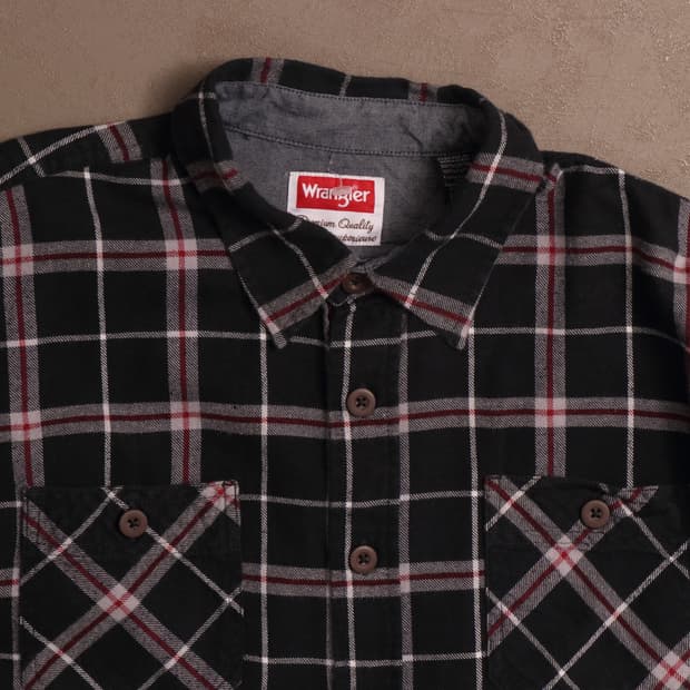 랭글러 코튼 체크 워크셔츠 A1710