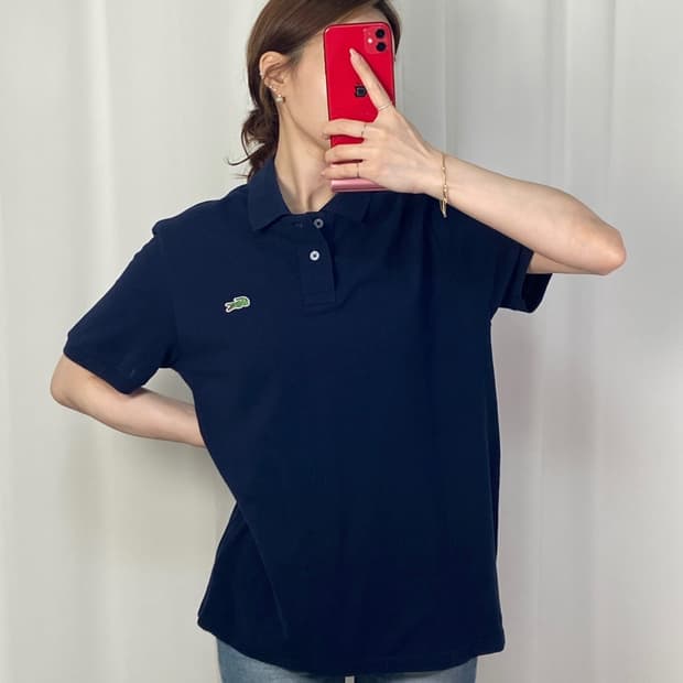 라코스테 네이비 와펜 pk