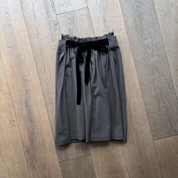 Wool Shirring Ribbon Skirt