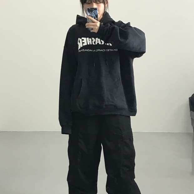 트레셔 블랙 후드