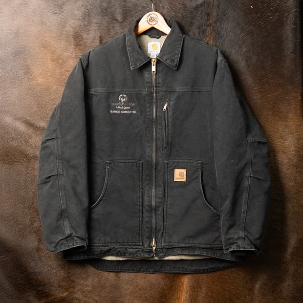 [L] 칼하트 C61 샌드스톤 쉐르파 라이닝 릿지코트 블랙 MO-2512