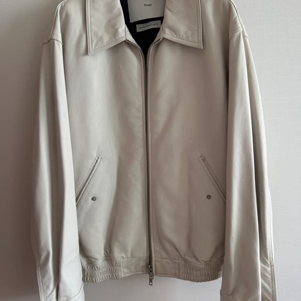 던스트 램스킨 레더 블루종 자켓