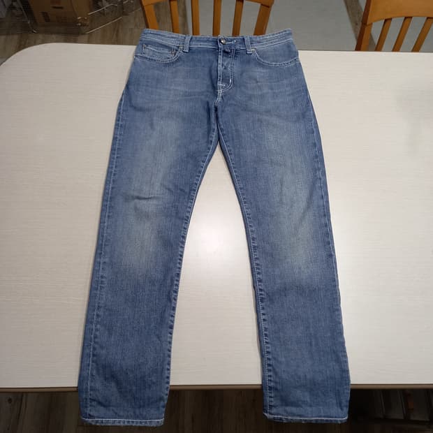 33 JACOB COHEN 워싱스판 슬림일자진 33-412