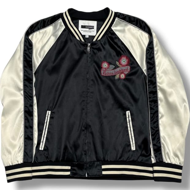 H:CONNECT 플라워 자수 스카쟌