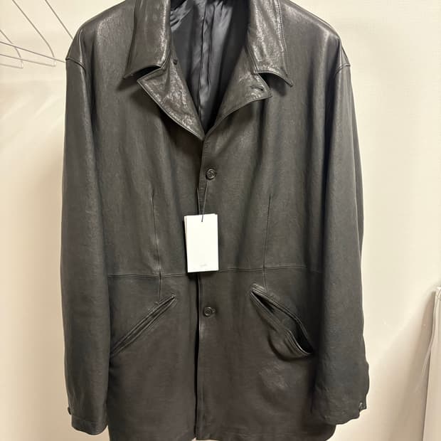 유스 youth 워시드 레더자켓