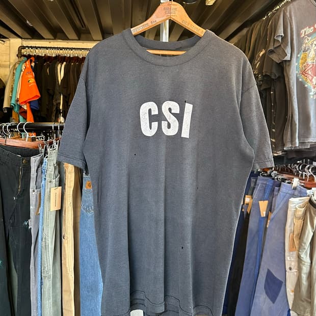 CSI 페이드 프린팅 티셔츠