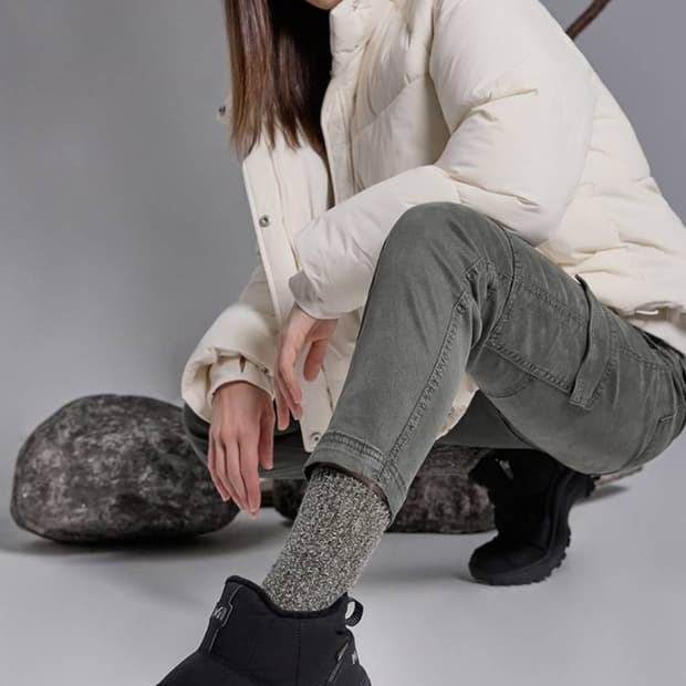 밀레 알파카 패딩 부츠 방한화