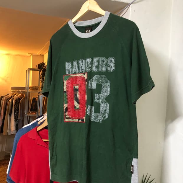 MLB RANGERS 03 그린 반팔티