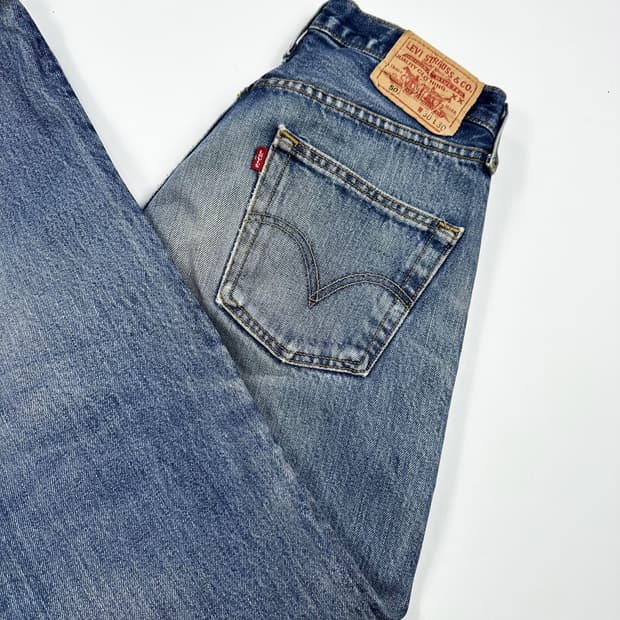리바이스 501 오리지널 데미지 데님 팬츠 (29인치)