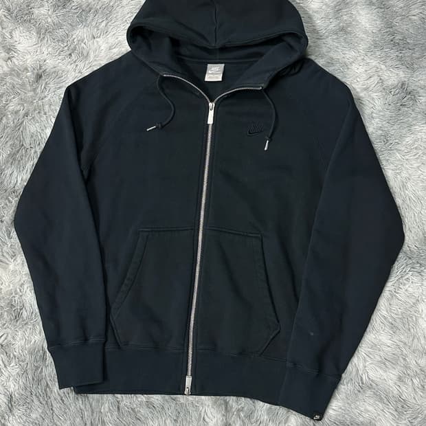 나이키 블랙 후드집업 m
