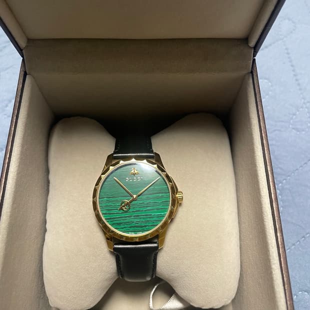 구찌 말라카이트 시계 38mm