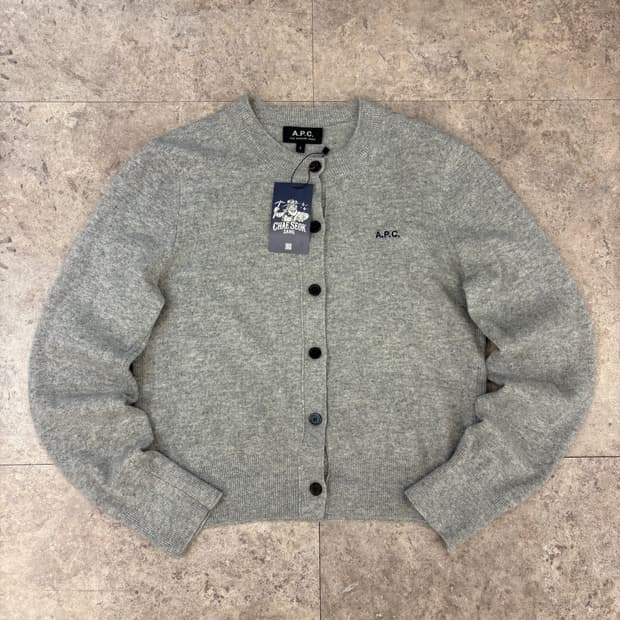 A.P.C. 그레이 가디건 #csz4340