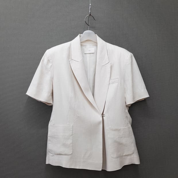 오르 린넨 100 반팔 테일러드 자켓 S사이즈