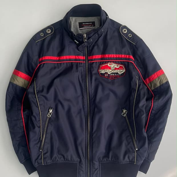 [100]BangBang 00s 레이싱 무드 올드스쿨 스포츠 자켓