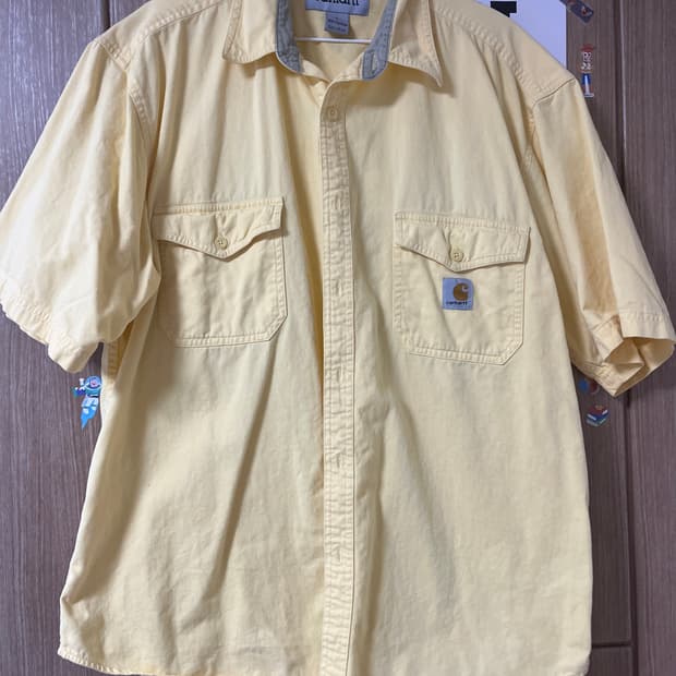 칼하트 반팔 셔츠 옐로우