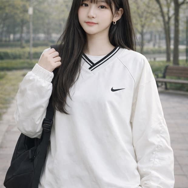 00s 나이키 올드스쿨 빈티지 화이트 웜업 바람막이