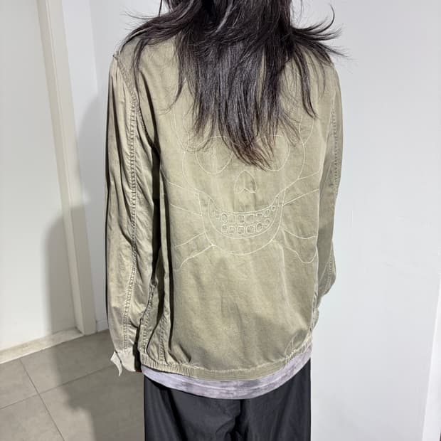 PPFM 카키 해골 스컬 자켓