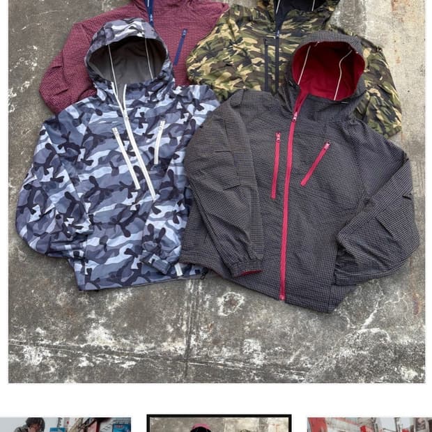 BELVET 리버서블 나일론 자켓 회색 L