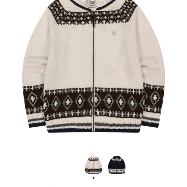 코이세이오 모시 코위찬 니트 재킷 아이보리 free 새상품
