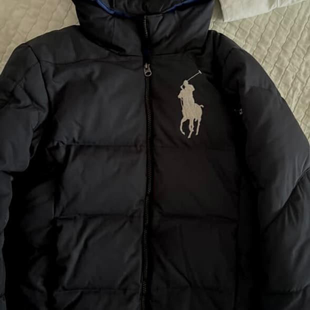 폴로 빅포니 네이비 패딩