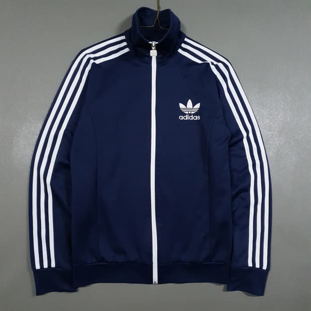 95 (M) 아디다스 유로파 파이어버드 트랙탑 져지 네이비 어항 솜