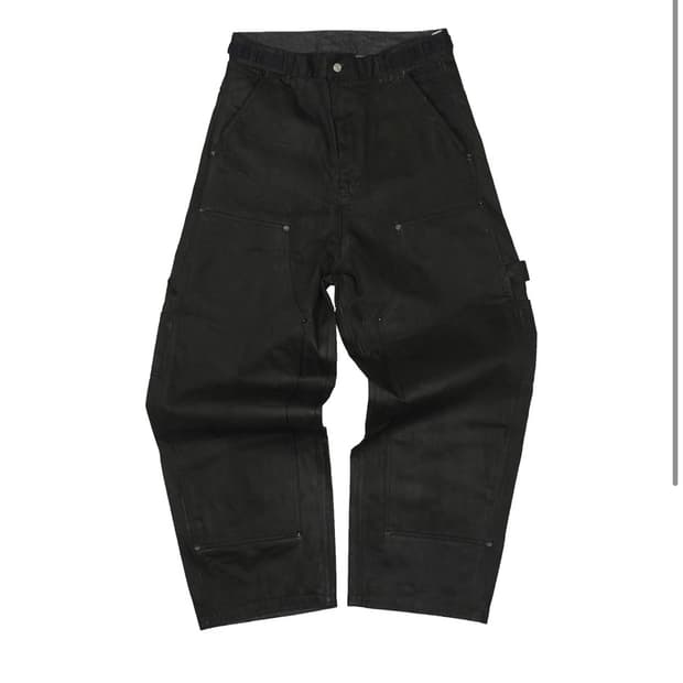 코인서울 그레일즈 CARPENTER RAW PANTS [COATED BL