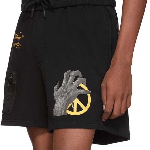 [S] 오프화이트 x 언더커버 블랙 에디션 메쉬 포켓 쇼츠