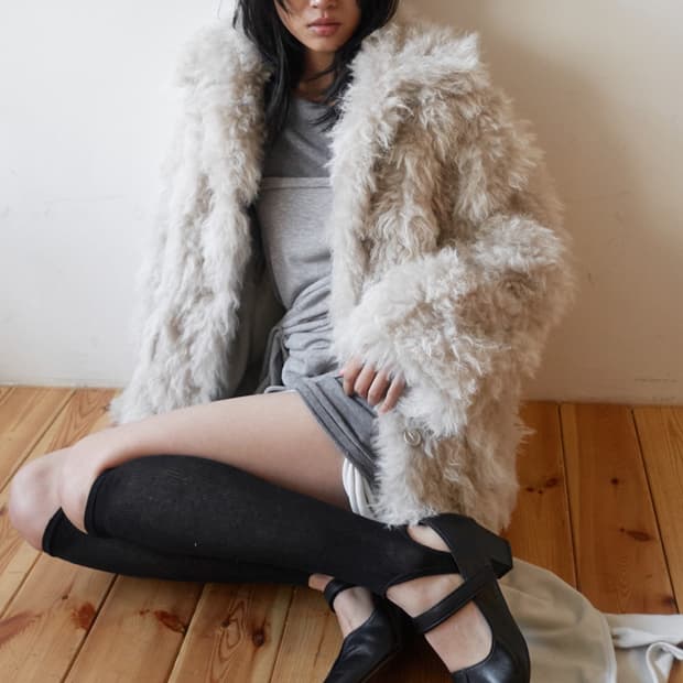 장원영 착용) 세릭 cerric 퍼자켓 Mixed FurJacket 자켓