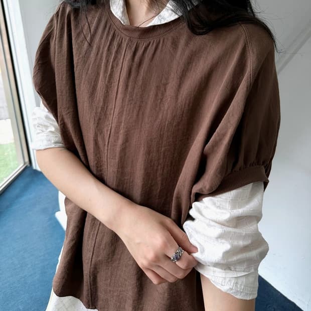 Rayon nylon silky fabric wide design top