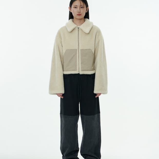 AMOMENTO DRAWSTRING DENIM PANTS