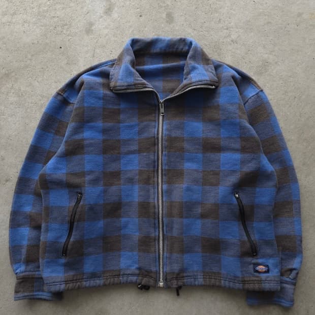 90s dickies heavy flannel zip
