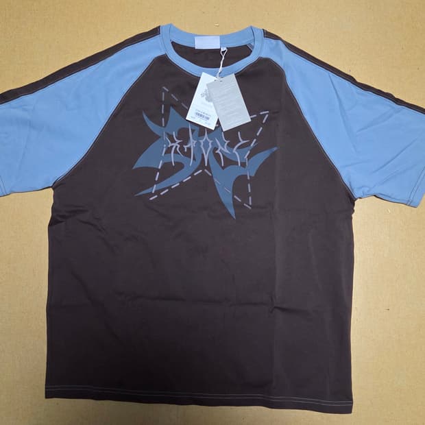 XTONZ 로렌 배색 반팔 티셔츠 L