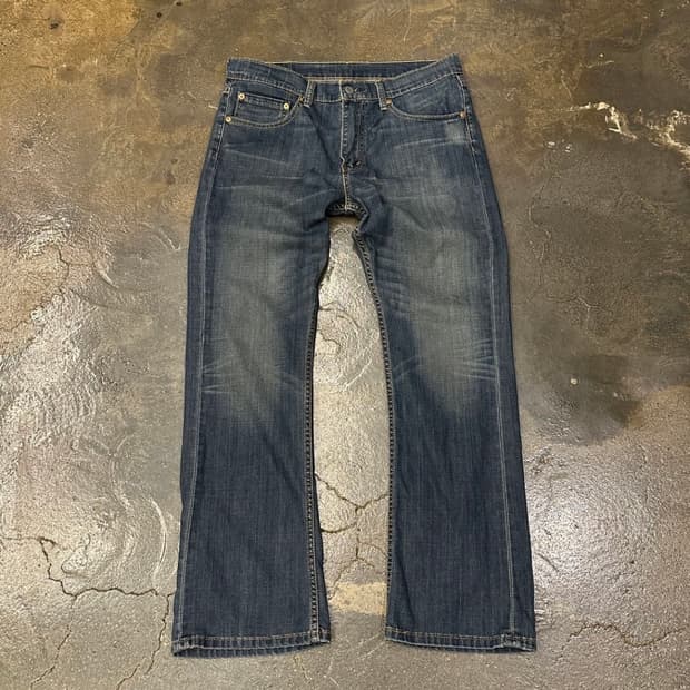 (34) 리바이스 527 중청 워싱 진 데님