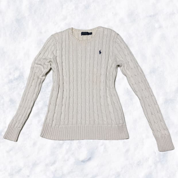 폴로 랄프로렌 꽈배기 니트