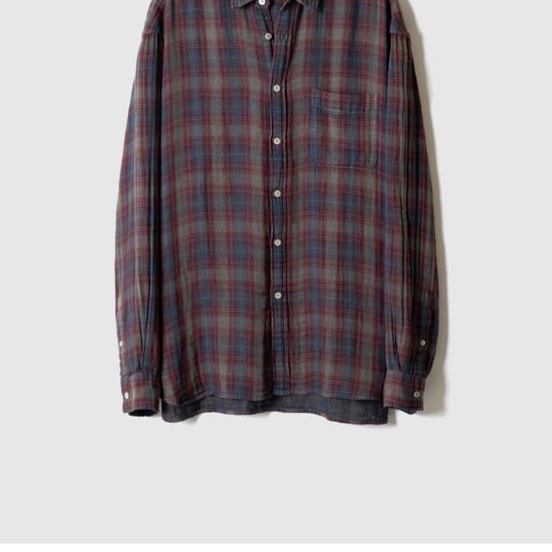 [46] 포커페이스 린넨 체크셔츠